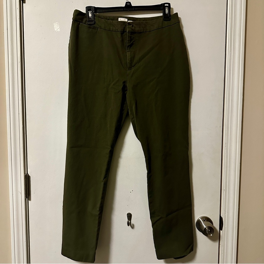 A New Day Olive Green Ankle Pants Sz 12